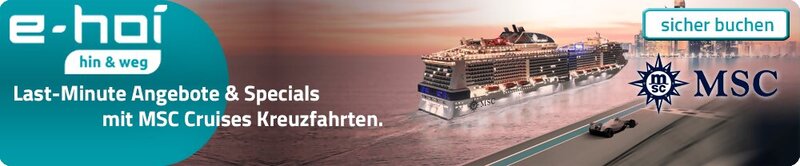 e-hoi - MSC Cruises Kreuzfahrten im Überblick. Attraktive Last-Minute Angebote und Specials für Kreuzfahrten mit MSC Cruises Kreuzfahrten.