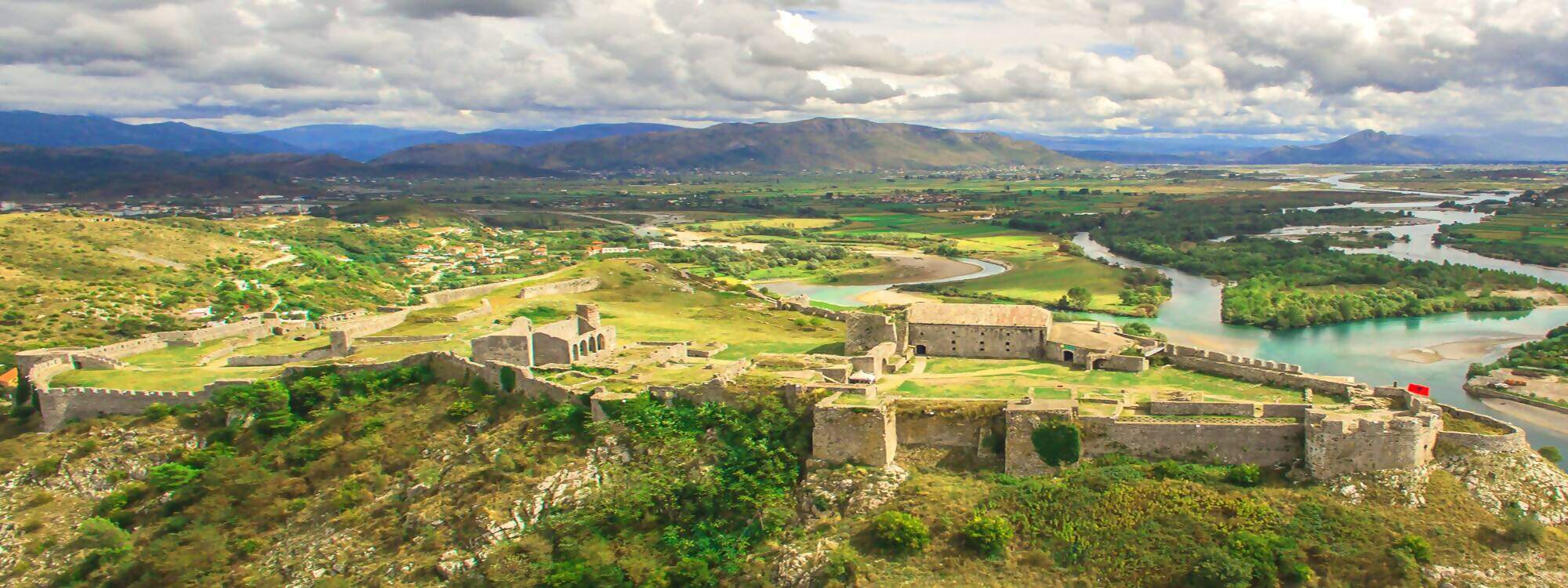 Die Burg Rozafa Kalaja in Rozafes - Albanien