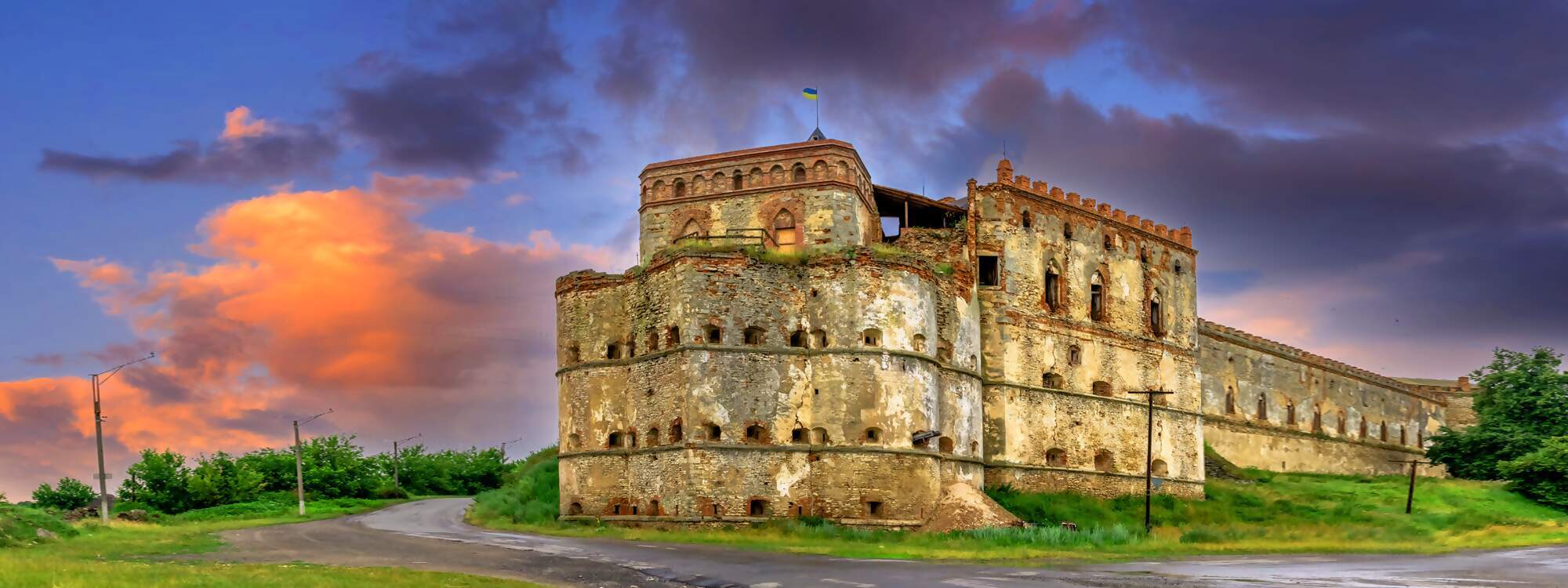 Die Festung Medzhybish in der region Podolien in der Ukraine